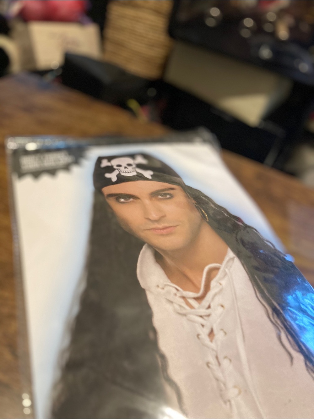 Vintage Costume USA pirate bandana wig